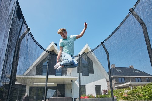 Salta Premium Ground Trampoline met Veiligheidsnet - 366 x 244 cm - Groen