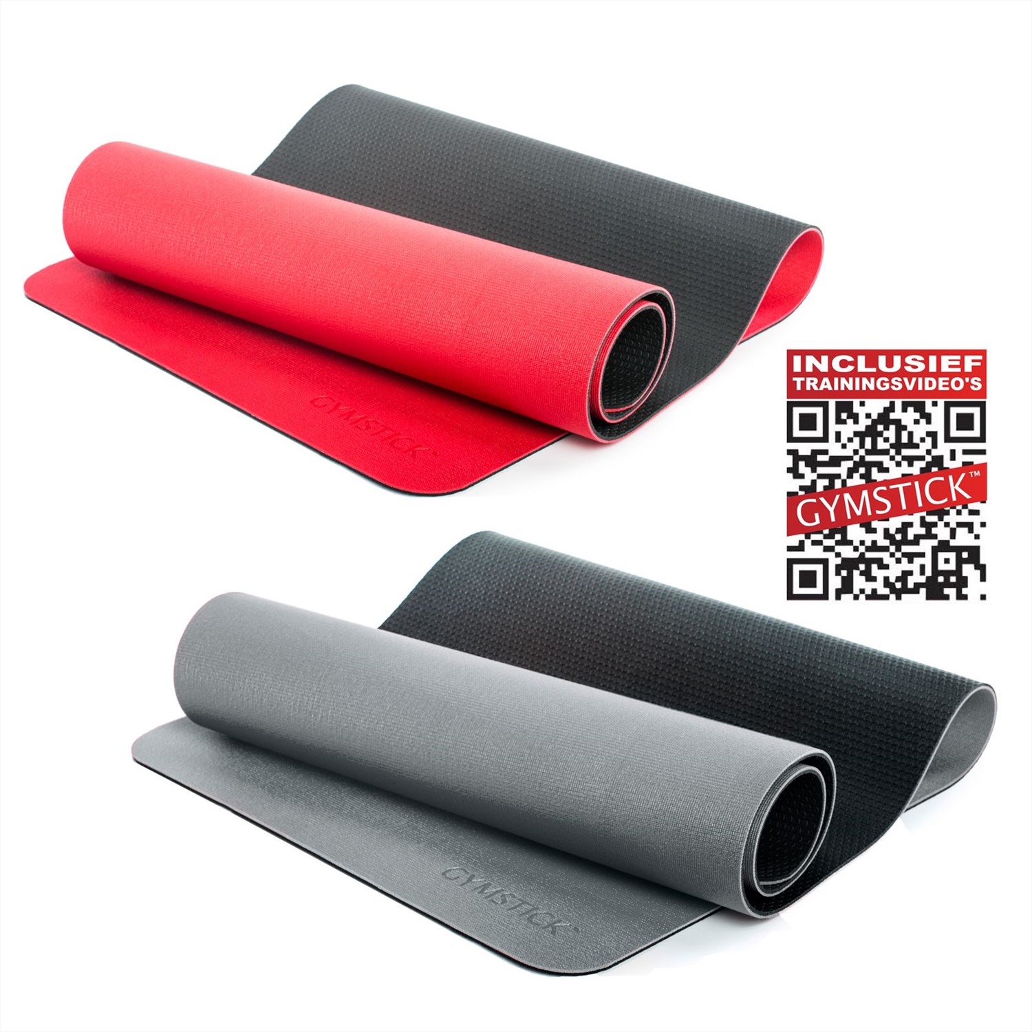 Gymstick Pro Yoga Mat - Met Online Trainingsvideo's 180 x 61 x 0,6 cm