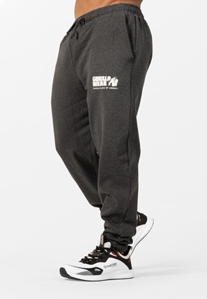 Gorilla Wear Classic Oversized Sweatpants - Donkergrijs Gemeleerd - L
