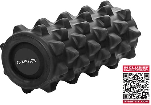 Gymstick Pro Foam Grid Roller avec vidéos d'entraînement