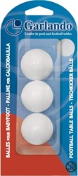 Garlando Ballons de baby-foot - Blancs 3 pièces