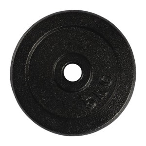 VirtuFit Gietijzeren Halterschijf - Halter Gewicht - 30 Mm - 5 Kg - Zwart