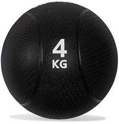 VirtuFit Medicine Ball Pro - Medicine Ball - 4 kg - Caoutchouc - Noir