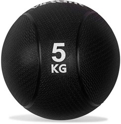 VirtuFit Medicine Ball Pro - Medicine Ball - 5 kg - Caoutchouc - Noir