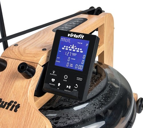 VirtuFit Elite Water Resistance Roeitrainer - Oak - Display