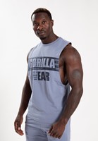 Gorilla Wear Lopez Drop Armhole Tank Top - Stonewash Blauw - 3XL