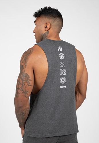 Gorilla Wear Lopez Drop Armhole Tank Top - Donkergrijs-2