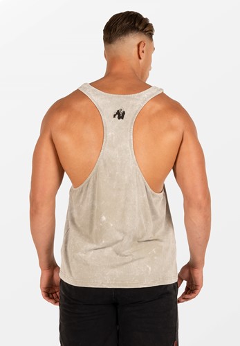 Gorilla Wear Churchill Stringer - Vert Délavé-2