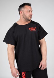 Gorilla Wear Augustine Old School Workout Top - Noir/Rouge
