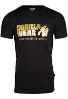 Gorilla Wear Classic T-shirt - Zwart/Goud