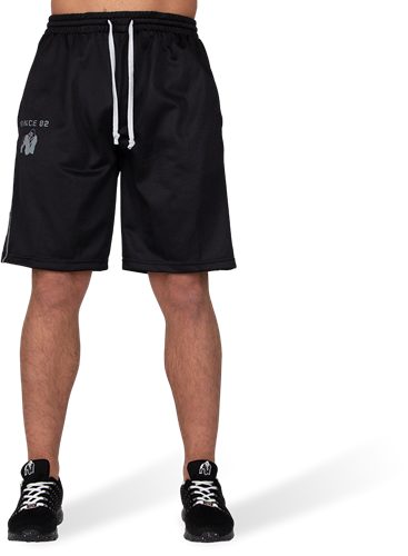 Gorilla Wear Functional Mesh Shorts - Zwart/Wit-2
