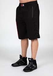 Gorilla Wear Augustine Old School Shorts - Noir/Rouge