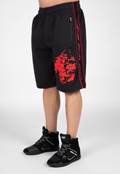 Gorilla Wear Buffalo Old School Workout Shorts - Noir/Rouge