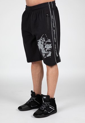 Gorilla Wear Buffalo Old School Workout Shorts - Zwart/Grijs - 2XL/3XL