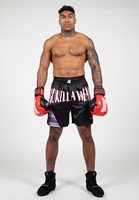 Gorilla Wear Clayton Boxing Shorts - Zwart/Rood-3