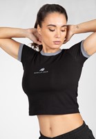 New Orleans Cropped T-Shirt Zwart