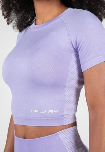 Gorilla Wear Selah Seamless Crop Top - Lila-2
