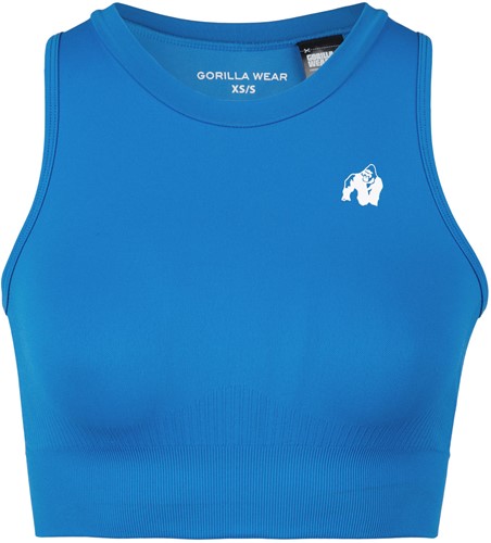 Gorilla Wear Olivia Seamless Crop Top - Blauw