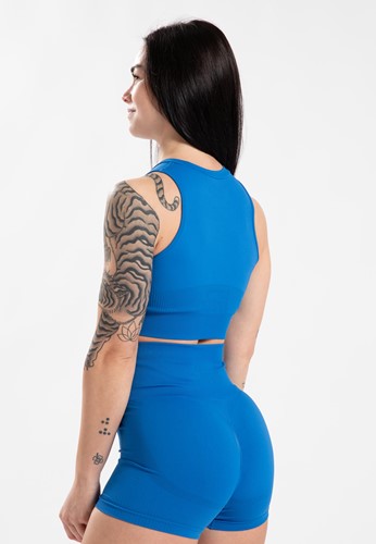 Gorilla Wear Olivia Seamless Crop Top - Blauw-2