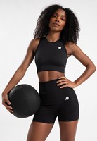Gorilla Wear Olivia Seamless Crop Top - Zwart - S/M