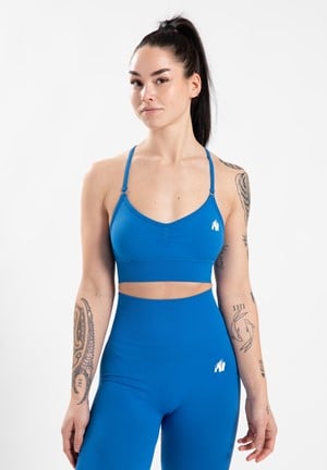 Gorilla Wear Olivia Seamless Sportbeha - Blauw - XS/S