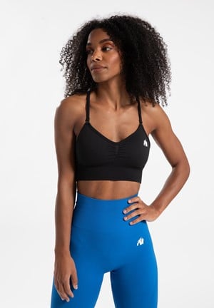 Gorilla Wear Olivia Seamless Sportbeha - Zwart - M/L
