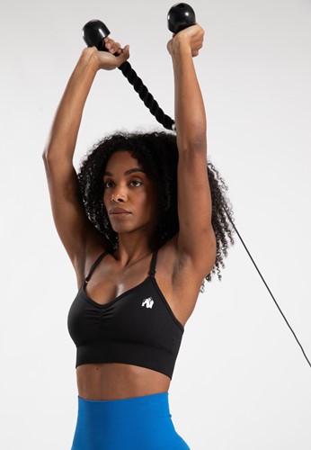 Gorilla Wear Olivia Seamless Sportbeha - Zwart