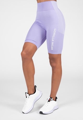 Gorilla Wear Selah Seamless Cycling Shorts - Lila