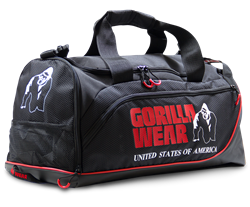 Gorilla Wear Jerome Sporttas - Zwart/Rood