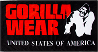 Gorilla Wear Functional Gym Towel - Noir/Rouge-3