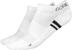 Gorilla Wear Quarter Socks 2-Pack - Blanc