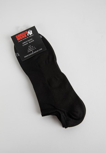 Gorilla Wear Enkelsokken 2-Pack - Zwart-3