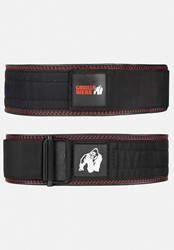 Gorilla wear 4 Inch Ceinture De Levage En Cuir - Noir