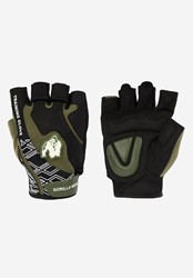Gorilla Wear Mitchell Gants d’Entraînement 2.0 - Noir/Vert Armée