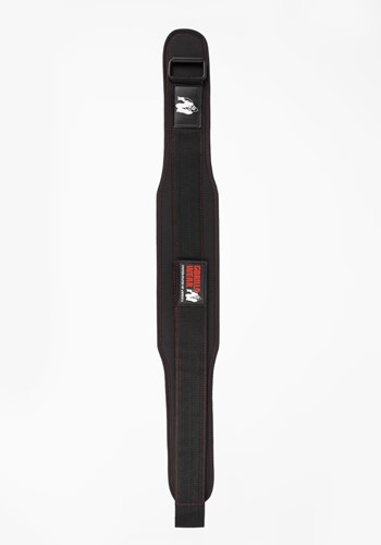 Gorilla Wear 4 Inch Women's Lifting Belt - Zwart/Rode Stiksels-2