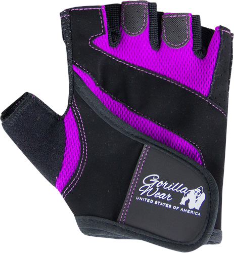 Gorilla Wear Women's Fitness Gloves - Noir/Purple
