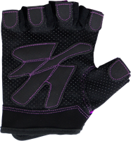 Gorilla Wear Womens Fitness Gloves - Fitness Handschoenen - Zwart/Paars-2