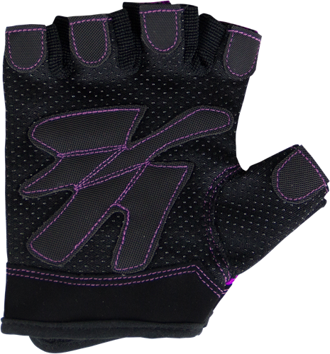 Gorilla Wear Women's Fitness Gloves - Noir/Purple-2