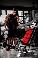 gorilla wear functional gym towel black/red