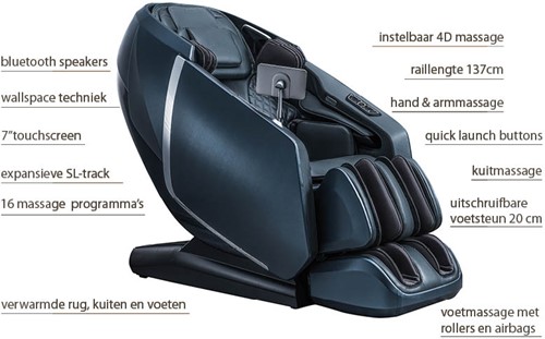 TotalSeat Massagestoel Capitana - Beige-2