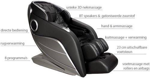 TotalSeat Massagestoel Maurizio - Beige-2
