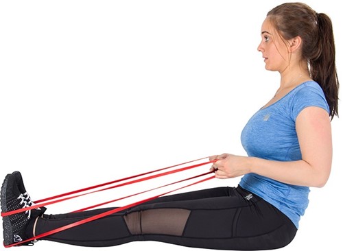 VirtuFit Pro Power Band - Weerstandskabel - Fitness Elastiek - Extra Licht - Rood