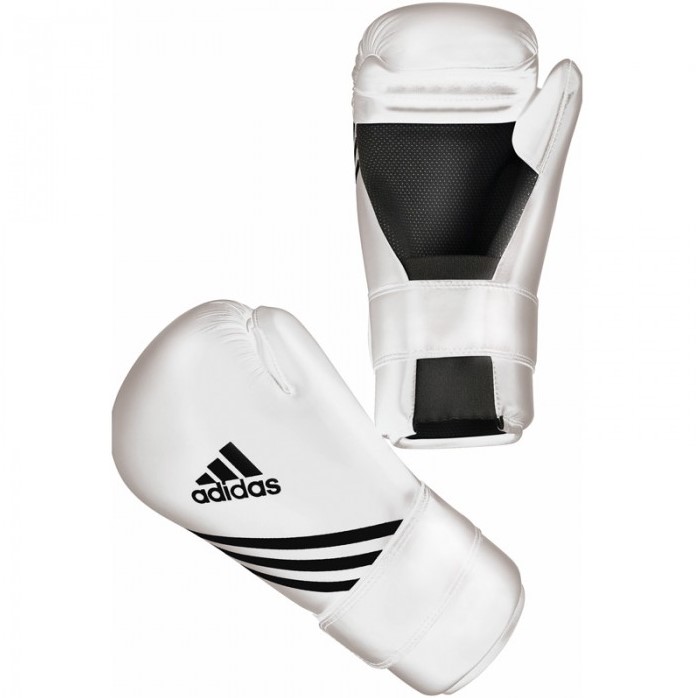 lastbil krybdyr Examen album Adidas Semi Contact Gloves - Gants de boxe - Blanc - S | Fitwinkel.be