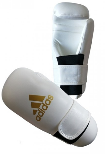Adidas Semi Contact Gloves - Bokshandschoenen - Wit / Goud
