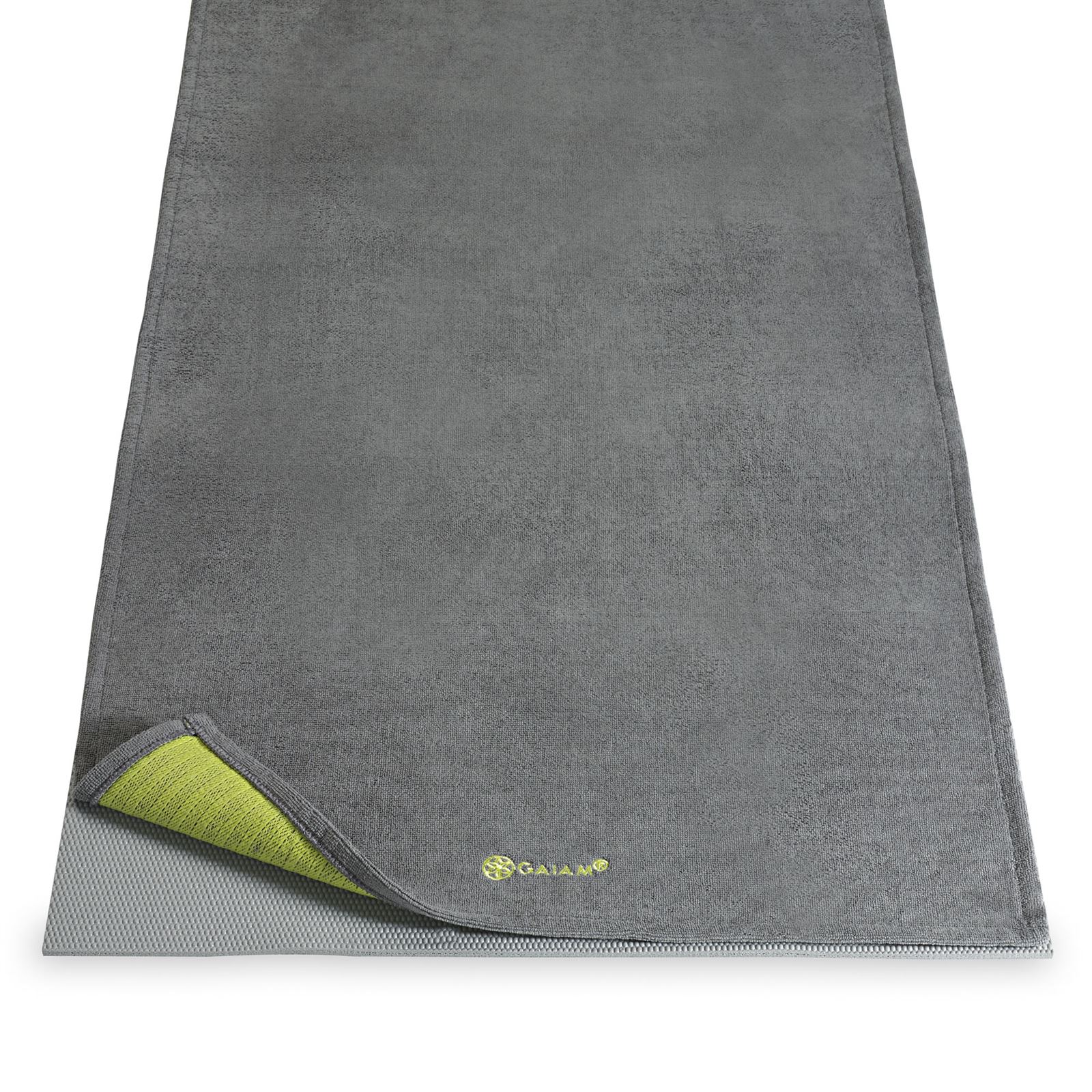 Retoucheren goedkeuren Array Gaiam Grippy Yoga Handdoek met Anti-slip - Citron/Storm | Fitwinkel.be