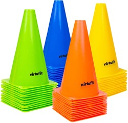 VirtuFit Complete Pawns Set - 23 cm - 48 Pieces - Green / Orange / Yellow / Blue