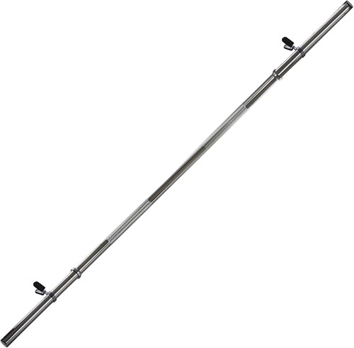 VirtuFit Halterstang - 120 cm - Veerclipsluiting - 30 mm-3