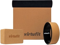 VirtuFit Premium Cork Yoga Kit - 3-Piece - Ecological