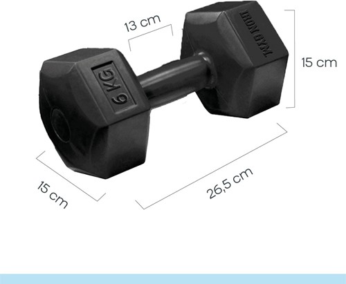 Iron Gym Hexa Dumbbell Set - 2 x 6 kg-2