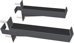 Toorx Professional Safety Spotter Arms pour LDX-5000 Wallbar